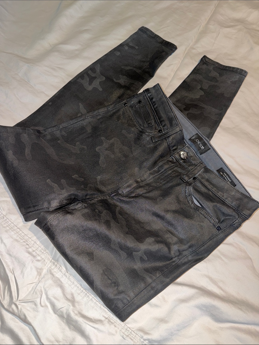 Joe's Jeans Woman’s Skinny Black Camo Jeans